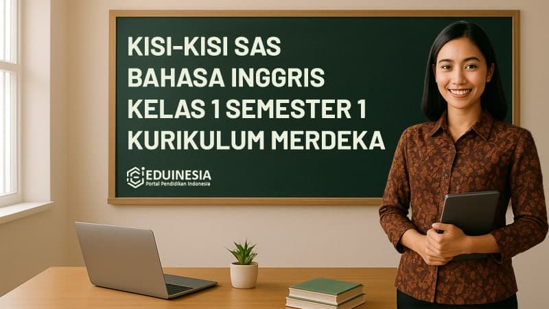 Kisi-Kisi Soal SAS Bahasa Inggris Kelas 1 Semester 1 Kurikulum Merdeka 2025